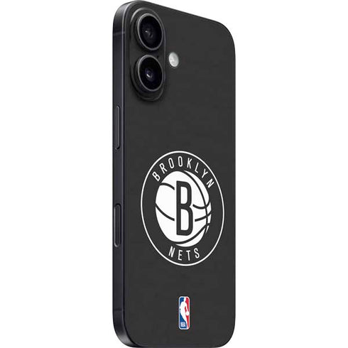 NBA Brooklyn Nets Distressed iPhone 16 Plus Skin